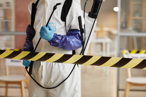 Professional Biohazard Cleanup technician working in Fords, NJ